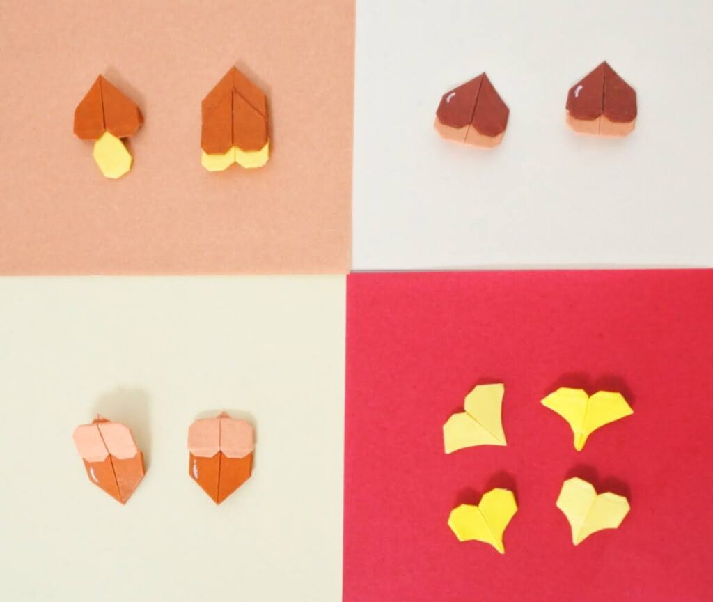 折り紙で秋飾りを簡単に作る方法 Chisshyの折り紙ブログ